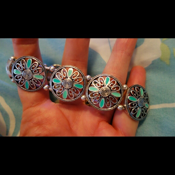 Authentic Greek Floral Bracelet
