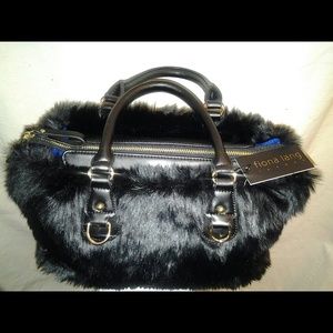 Fiona Lang Faux Fur Handbag