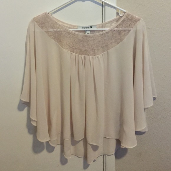 Forever 21 Tops - Forever 21 Sheer Lace Top