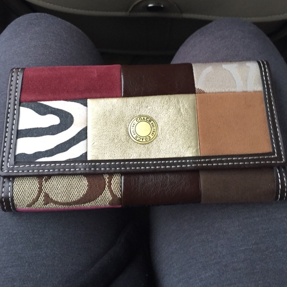 Multicolor coach wallet