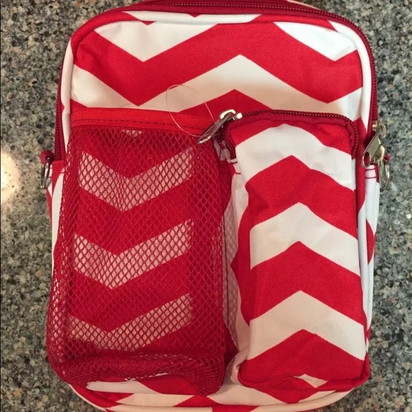 GAME DAY SALE! red chevron day pack