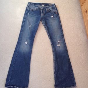 Silver Bootcut Jeans