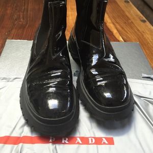 Authentic Prada weather boots