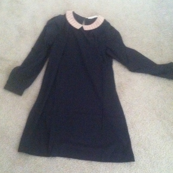 Black dress with collar