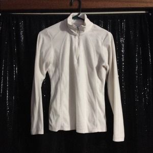 White quarter zip