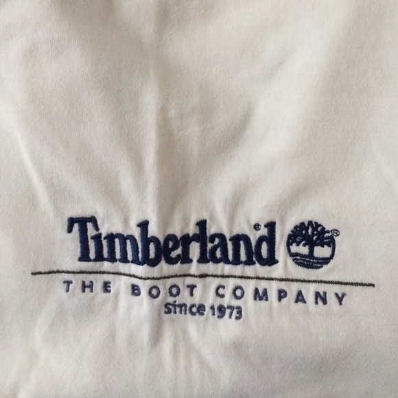 Men's large white timberland t-shirt