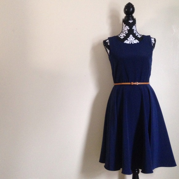 Cremieux  Dresses & Skirts - Navy blue circle dress