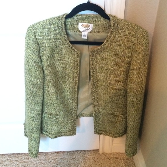 Green Talbots Blazer. Size 10 Petite.