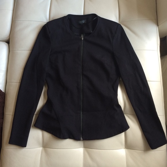 Black peplum blazer