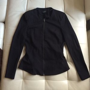Black peplum blazer