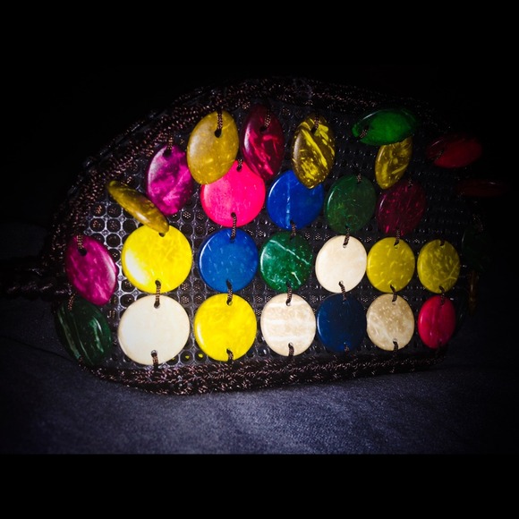 Multicolored Clutch Bag