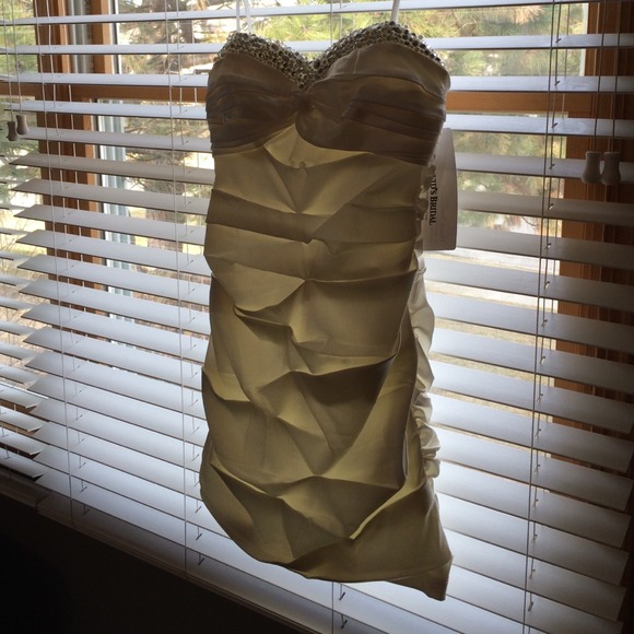 💎 white sparkly NYE mini dress 💎 - Picture 2 of 4