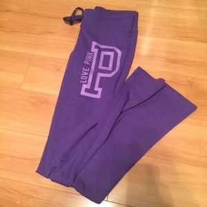 NWT VS PINK purple sweats