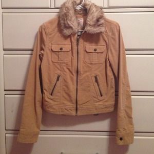 Tan zipper up jacket