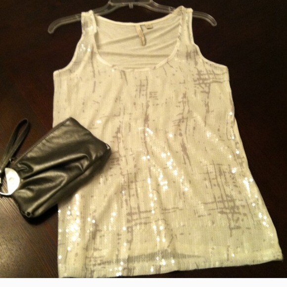 BUNDLE for @mamacrab_3 -sequin tank / blue shoes