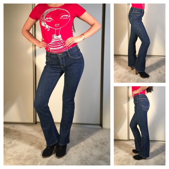 👌 Retro Perfect Fit Bootcut Dark Wash Denim 26x31
