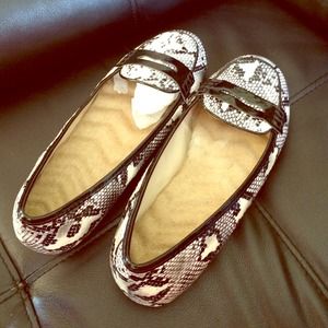 Exotic Print Loafers