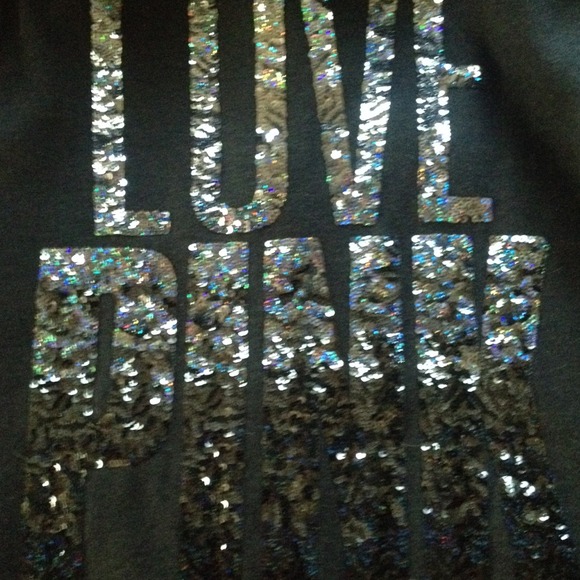 Dark Gray Bling Victorias Secret PINK Hoodie