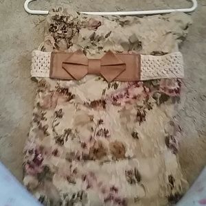 Floral tube top