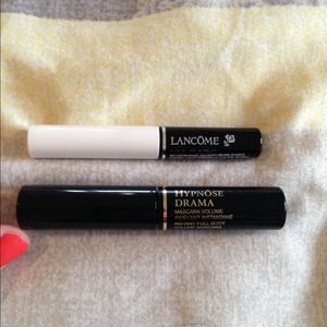 Lancome black mascara and Cils booster XL