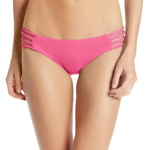 NWT Roxy Ruched Bikini Bottoms