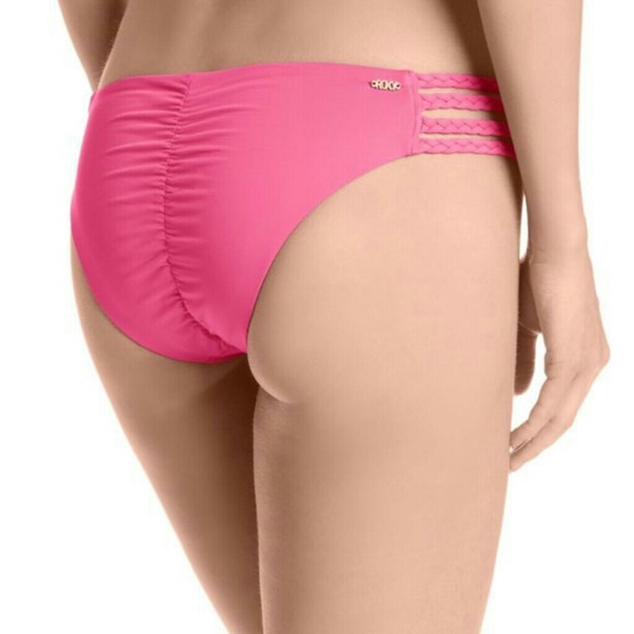 NWT Roxy Ruched Bikini Bottoms - Picture 2 of 2