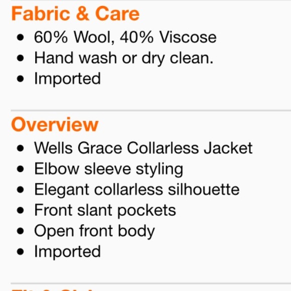 🎉SALE🎉 Open Wool Blend Coat 🆕 NWT - Picture 3 of 4