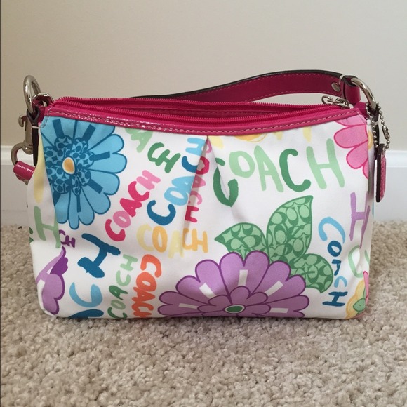 Authentic Coach Floral Pouch