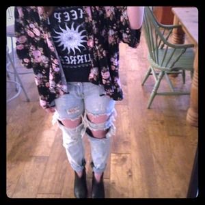 One teaspoon ripped jeans