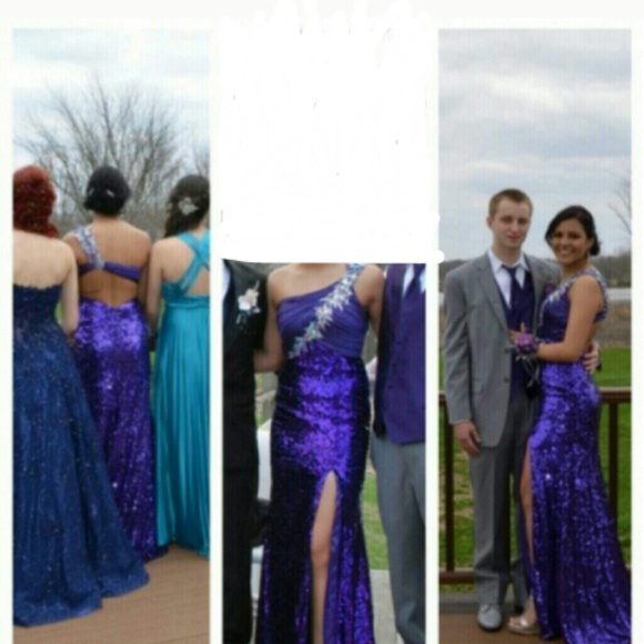 Purple Prom Dress - Picture 4 of 4