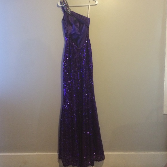 Purple Prom Dress - Picture 3 of 4
