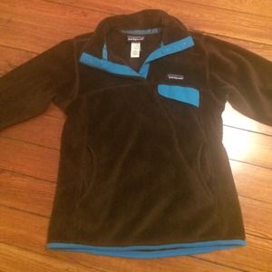 Brown and Blue women's Patagonia pullover