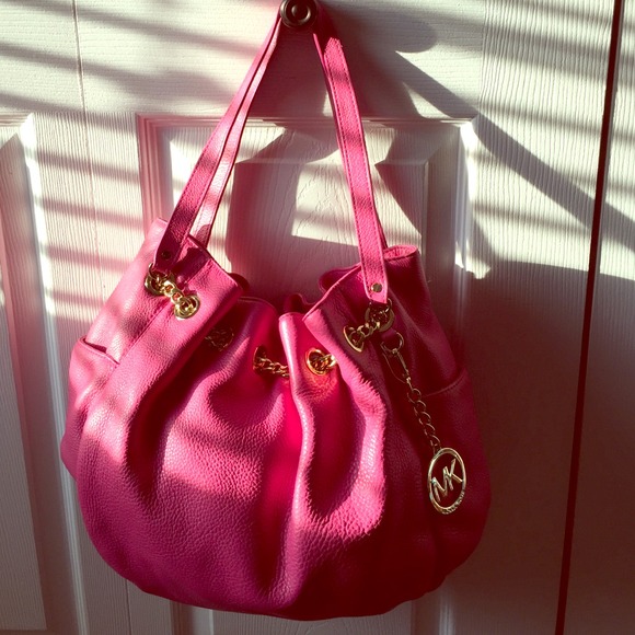 Michael Kors zinnia leather chain ring tote