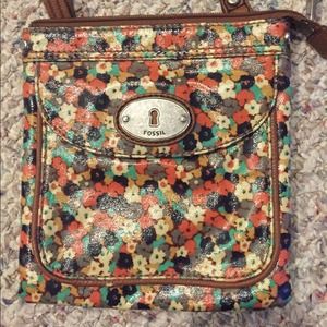 Multicolor Fossil shoulder tote