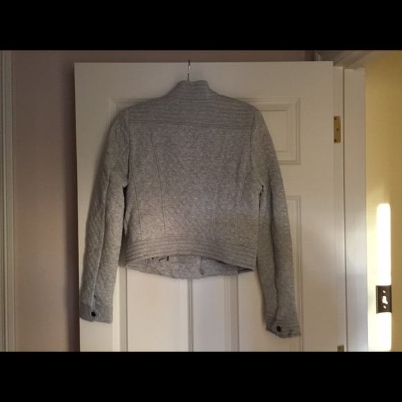 French terry quilted moto jacket never worn - Picture 2 of 3