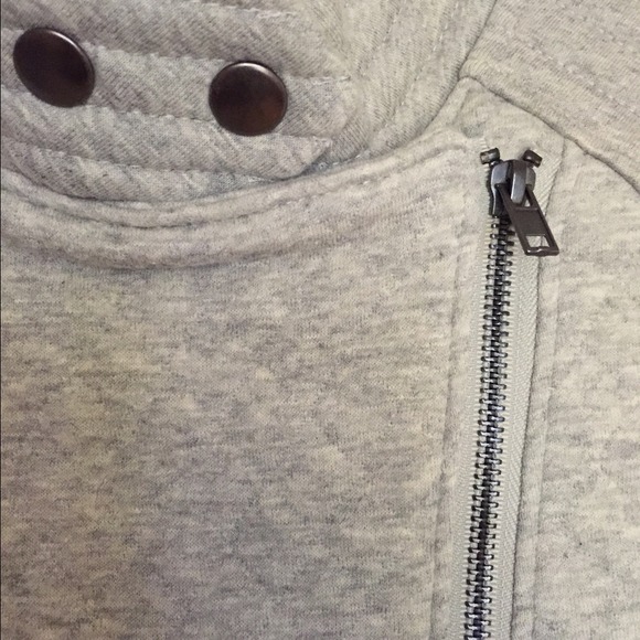 French terry quilted moto jacket never worn - Picture 3 of 3