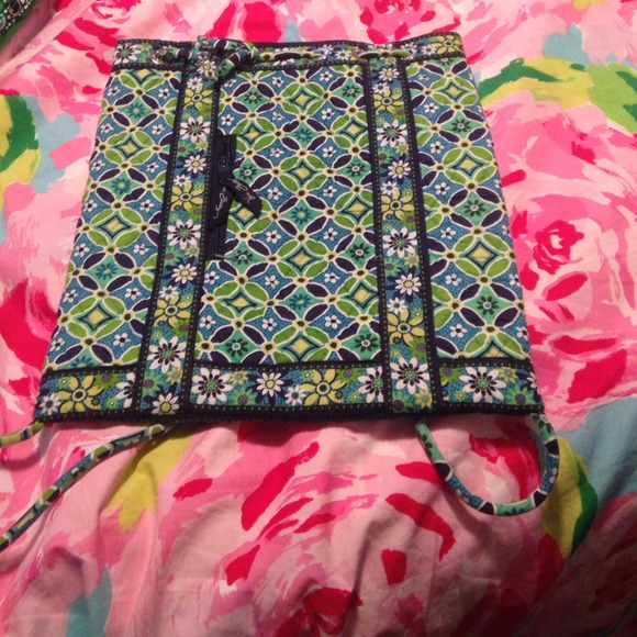 Vera Bradley draw string bag backpack