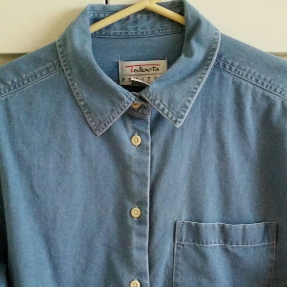 **SOLD** : Talbots Denim Button Down - Picture 2 of 3