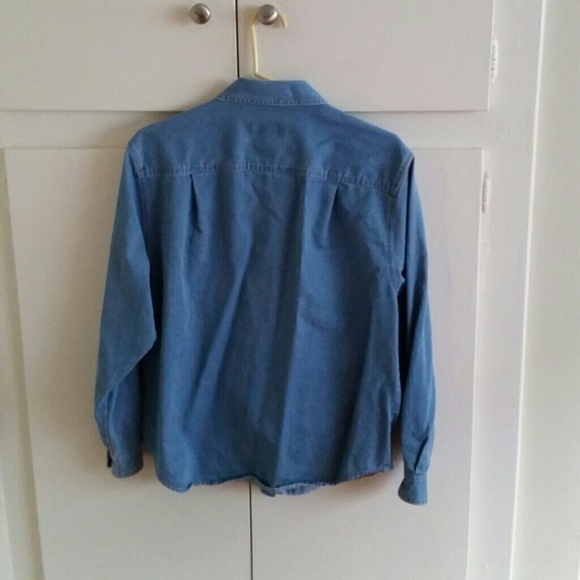 **SOLD** : Talbots Denim Button Down - Picture 3 of 3