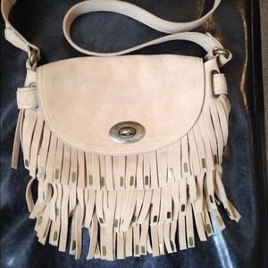 Banana Republic NWT tan suede purse