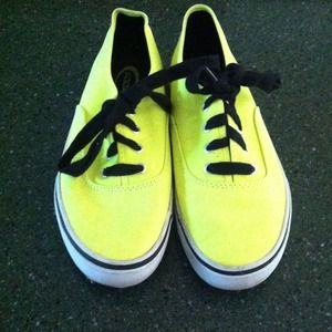 Soda Brand- size 8.5- yellowish green neons shoes