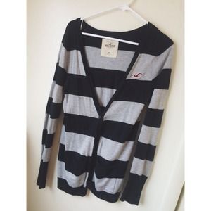 striped cardigan • hollister