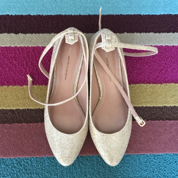 Anthropologie glimmer heels