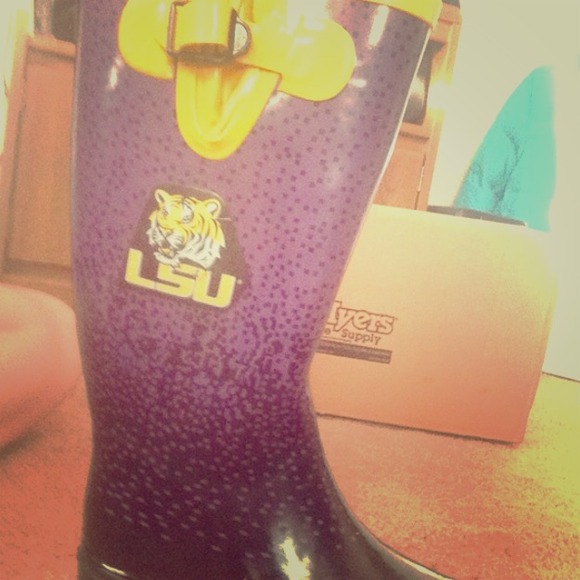 LSU L.S.U. Rain boots