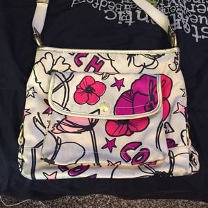 Coach poppy floral cross body!