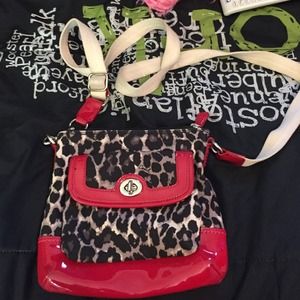 Red cheetah cross body!