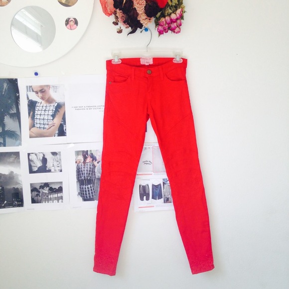Bright red skinny