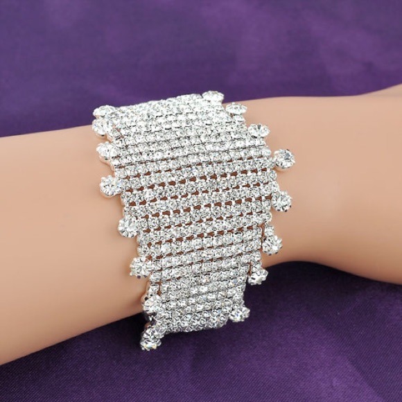 Copper bracelet with Czech Crystal - Picture 2 of 3