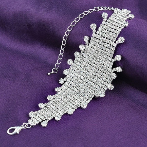 Copper bracelet with Czech Crystal - Picture 3 of 3