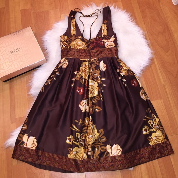 ❤SOLD❤️️Lovely Forever Brown Gold Dress S❤️ - Picture 4 of 4